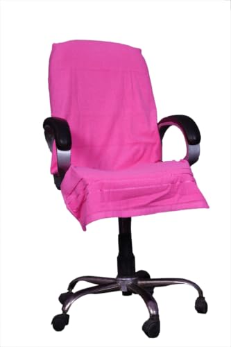 Image of ROMAN HOME Car & Office Chair Towel with 2 Tie Knots| Super Soft 400 GSM (1, Pink)