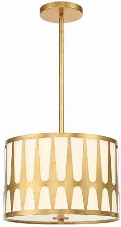 Crystorama Royston 3 Light Antique Gold Mini Chandelier