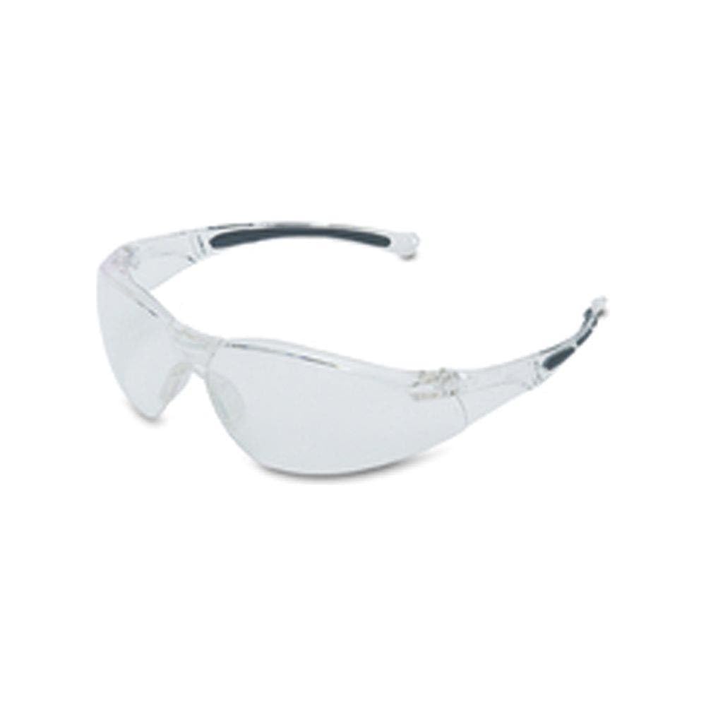 Honeywell 1015370 A800 Sporty Safety Eyewear Frame with Clear Anti-Scratch Lens, Translucent One Size,Clear/Translucent