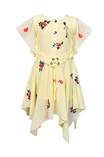 Image of Sky Heights Georgette Frock Midi Dress for Girls