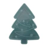 Bkljkf Plato de postres navideños con tapa 25x30x5 cm B PVC Plato para aperitivos navideños muñeco de jengibre copos de nieve árbol de Navidad galletas suministros para fiestas para nueces, palomitas