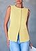 PRETTYGARDEN Women's Summer Suit Vest Tops 2026 Dressy Business Casual Sleeveless Button Down Trendy Fashion Blazer Waistcoat (Yellow,Medium)