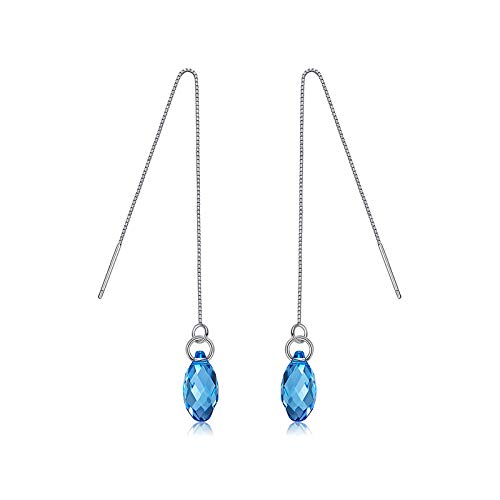 Boucles d'oreilles en argent et cristaux goutte d'eau : le cadeau idéal pour femme