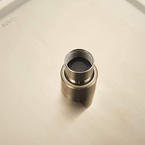 Senlesen Brushed Gold Polished Rainfall Shower Head High Pressure 16 Inch Square Shower Head For Bathroom Adjustable Wall Mount Showerhead #TOP3