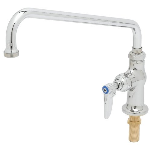 T&S Brass B-0206-01 Single Pantry Faucet, 12" Swing Nozzle, 062X& 4 5/8" Extension