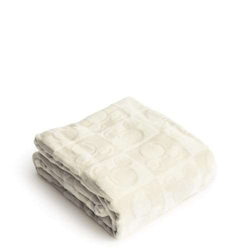 Vera Bradley Women's Disney Fleece Mickey Mouse Head Throw Blanket, Pumice Stone, One Size2