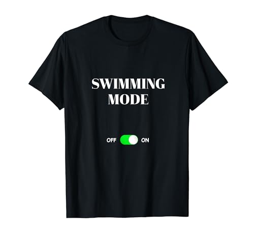 Schwimmmodus auf lustigem Schwimmer Wassersport T-Shirt