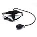 Scarlet Kitten Inflatable Dildo Gag Leather and Silicone for Women Men, Black