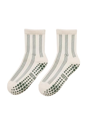 Image of Shapes Studio Half Calf Grip Socks, Cute Fruit Pilates Socks, Ruffle Socks, Non-Slip for Barre Yoga
