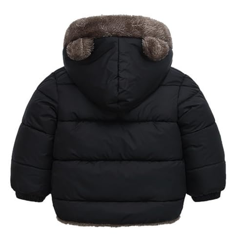 Image of Kids Boys & Girls Unisex Warm Full Sleeves Reversible Quilted Furr Jacket With Hood