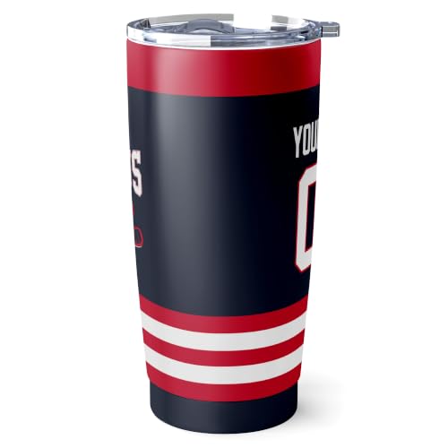 Image of ANTKING Columbus Tumbler 20oz Custom Name Number Travel Mug Gifts | Stainless Steel Insulated Coffee Cup for Men Women