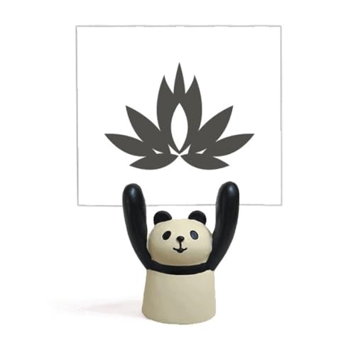 Pince mémo panda et lotus stable pour ranger vos notes et photos de bureau