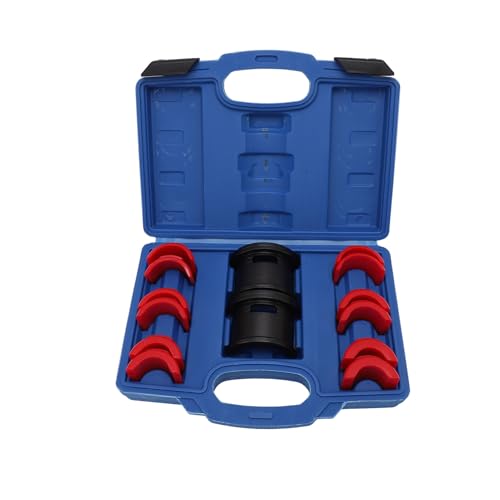 Image of Motorcycle Fork Seal Driver Tool Kit,6 Adapters Sizes (35 /36, 40 /41, 42 /43, 45 /46, 47 /48, 49 /50mm) Iron and Nylon Material, For Fork Seal Set,Motorcycle Fork Legs