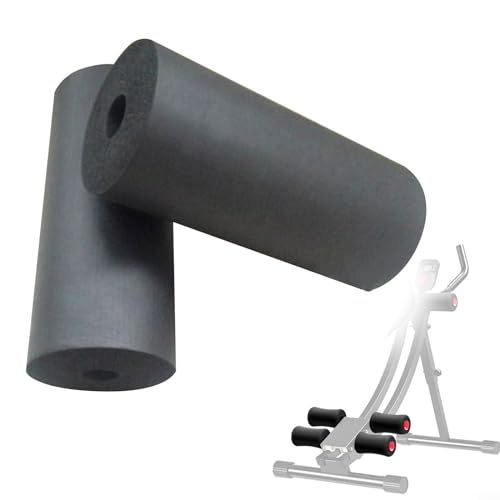 2 unidades de almohadillas de espuma para pies, recambios suaves para rodillos, bancos de pesas, extensión de piernas, equipos de fitness, running, yoga y gimnasio (220 mm) miniatura 4