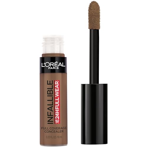 L'Oreal Paris Makeup Infallible Full Wear Waterproof Matte Concealer, Full Coverage, Mocha, 0.33 fl. oz.