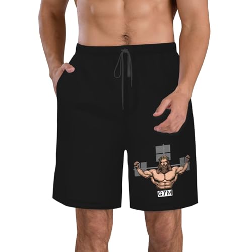 Jesus Gym Men's Beach Shorts Men's Casual Pants Summer Shorts Men Pants
