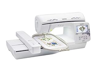 Brother NQ1600E Embroidery Machine, 6" x 10" Field Size, Includes BESBlue Lettering Software + Brother Magnetic SAMF180 Hoop + Bonus iShopTops MyEditor Software