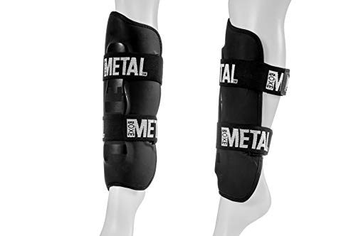 METAL BOXE Protège-Tibias Noir Taille L