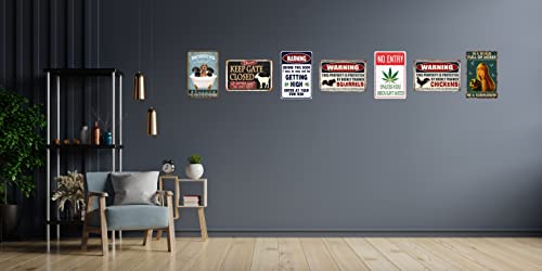 Funny Squirrels Decor Vintage Metal Tin Signs Plaque Wall Decor Bar Pub Man Cave Club Novelty Bathroom Toilet Retro Parlor Posters Cafe Store Garage Rule 8X12 In #TOP6