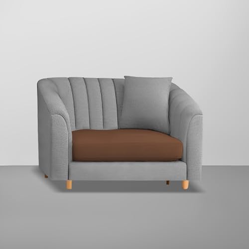 Image of Doraldo Seater Sofa Set for Living Room (Brown Grey) Premium Fabric Sofa Set