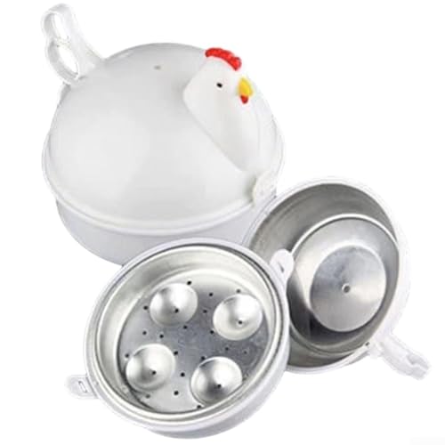 Microondas para olla de huevos, fácil y seguro para cocinar huevos al vapor para hervidos suaves a duros para huevos, para comidas rápidas