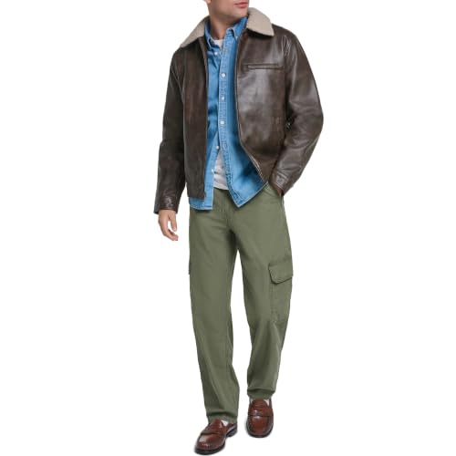 Image of Levi's Men's Faux Leather Collar Racer Jacket