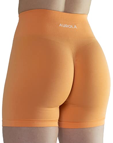 Image of AUROLA Intensify Workout Shorts for Women Seamless Scrunch Short Gym Yoga Running Sport Active Exercise Fitness Shorts