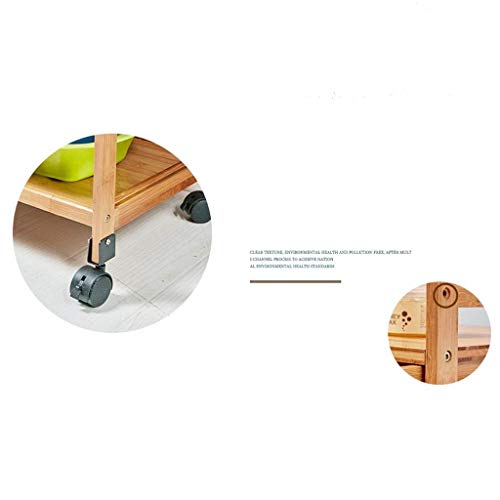 YASEking Trolley - Gereedschapskar Mobiele Opslag Rack Schoonheidssalon Trolley Rack, Hout Praktisch (Maat: 70 * 32… - Afbeelding 4