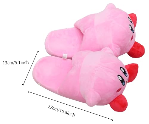 Cartoon Cute Plush Open Back Floor Slippers Indoor Shoes Fuzzy Slippers with Rubber Sole for Women2