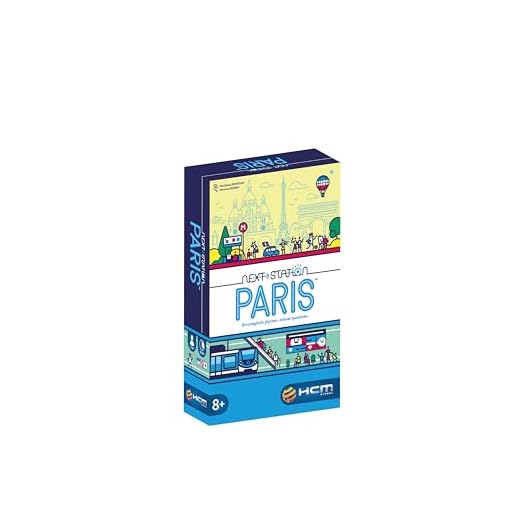 HCM Kinzel - Next Station Paris | Parte della serie Next Station | Flip & Write - Programma la rete metropolitana di Parigi con abilità e strategia | tedesco | 55223