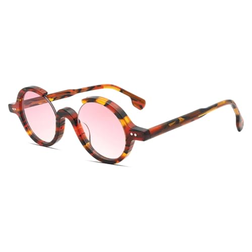 Lunettes de soleil rondes rétro en acétate pour vos sorties estivales et terrasses