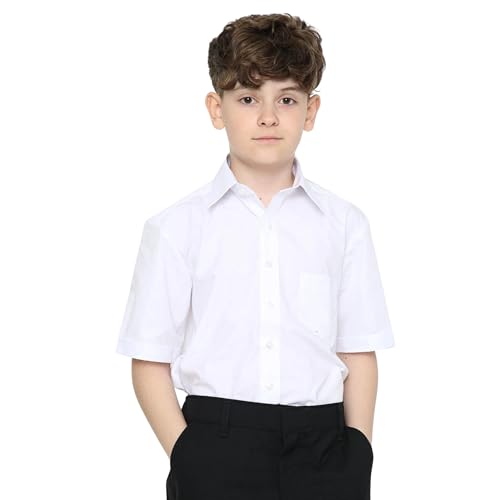 Image of White Shirt Half Sleeve | Boys | School Uniform