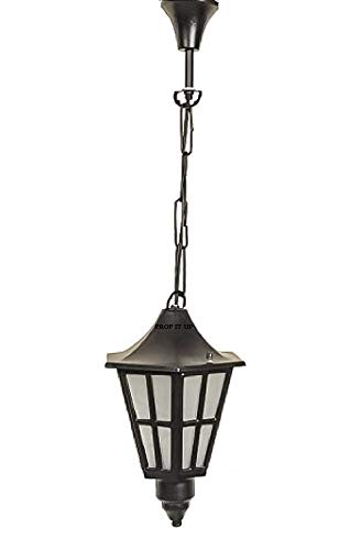 Image of Prop It Up 60W Outdoor Lighting Exterior Round Hanging (pendant) Light, Black.