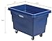 Global Industrial 6 Bushel Plastic Bulk Box Truck, Direct Mount Base, 500 lbs. Capacity, 3
