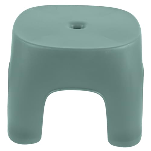 Homoyoyo 1pezzi Sgabello Da Bagno Antiscivolo Plastica Verde Per Uso Multifunzionale Sgabello Basso Per Indossare Scarpe Per Adulti Casa Cucina e Bagno