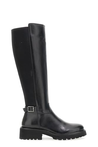 Bottes en cuir avec élastique CAFèNOIR pour femme à fermeture éclair