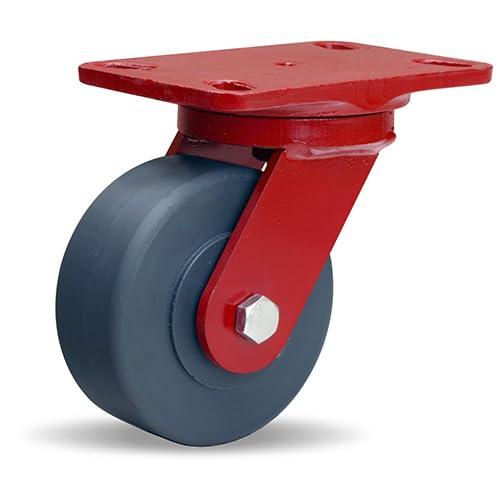 5" x 2" Hamilton S-HS-5NYB HS Swivel Caster, Cast Nylon Wheel, 2000 lb Capacity
