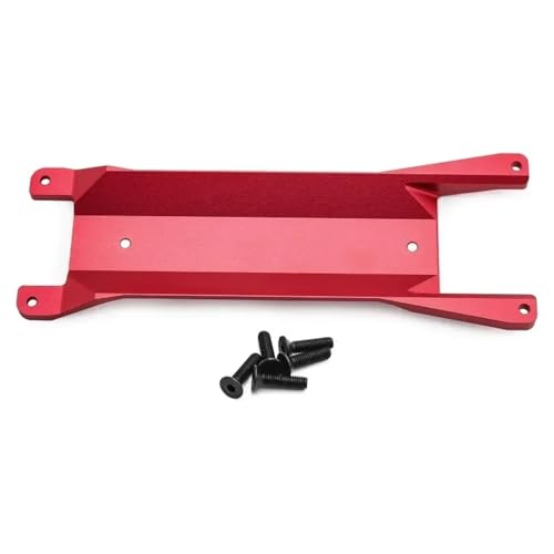 Plaque renfort châssis Traxxas Mini Maxx en aluminium rouge robuste pour modélisme RC