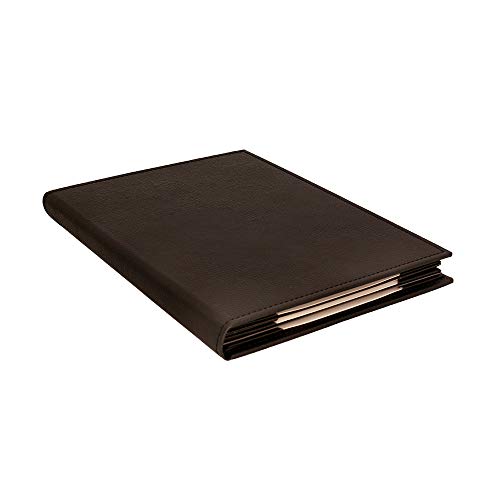 Capas de Menu Feitas em Couro Sintético (Kit 10 Unidades) - A4 - Cardapios para Restaurante (6 Págin