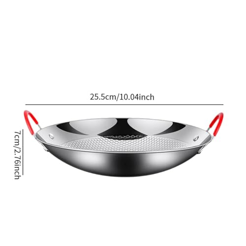 Wok de acero inoxidable con tapa, 10 pulgadas miniatura 5