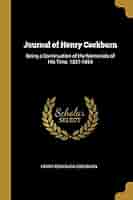 Amazon.com: Journal of Henry Cockburn: Being a Continuation