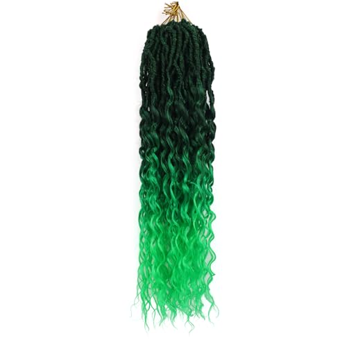 Deep Faux Locs Crochet Hair 24 Inch 8 Packs...