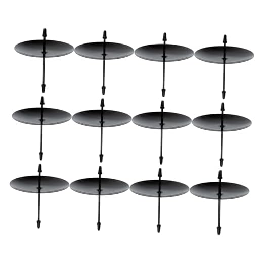 Cabilock Tealight Candle Holders 12Pcs Pillar Candle Plate 8cm DIY Handmade Candle Fixing Holder Stand Spike Candle Holder Metal Wreath Candle Fixator Tealight Stand for Home Shop Candle Dish Holder