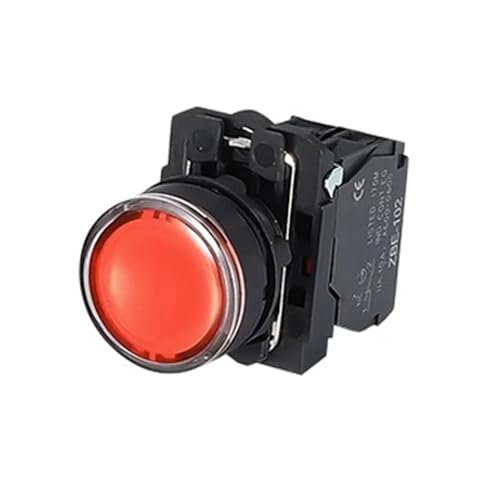 Bouton-poussoir momentané étanche KLVN avec LED bleue 24V - 6