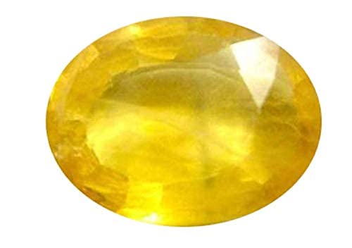 Saphir jaune naturel véritable pierre précieuse Pukhraj 8,32 carats AMZ12932