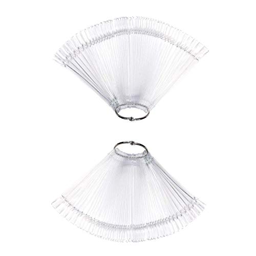 Voarge 100 Stück Nagel display, falsche Nägel zum Malen Praktische Nägel Nail Art Tipps Aussteller Nagellack Muster… – Bild 4