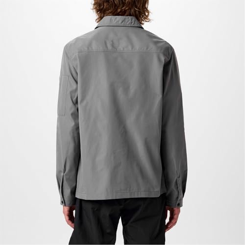 Image of Hugo Men's Cotton Mix Canvas Zip Up Overshirt