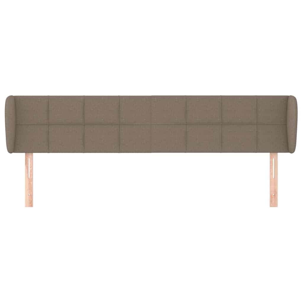 Zagłówek z uszami, kolor taupe, materiał: 163 x 23 x 78/88 cm, regulowany