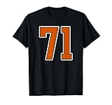 Number 71 Jersey Player Uniform #71 Gifts
