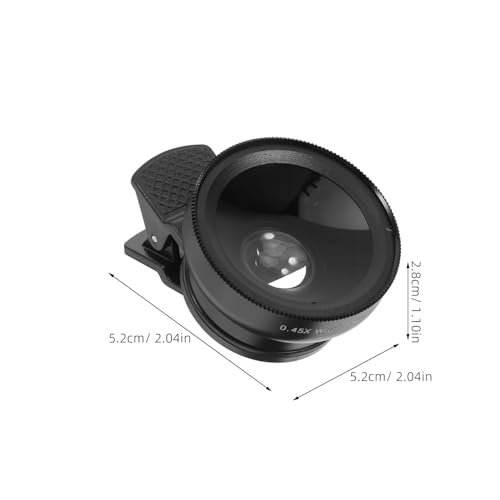 Kisangel 2pcs Smartphone Attachable Lens Wide Angle and Macro Lens for Cell Phone Photography Mobile Phone Camera Lenses Kit for Outdoor Travel - Image 2